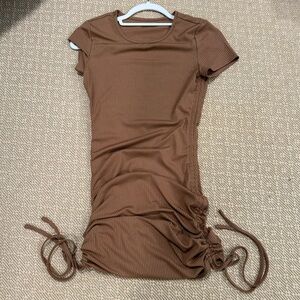 Zara Brown Tshirt Dress